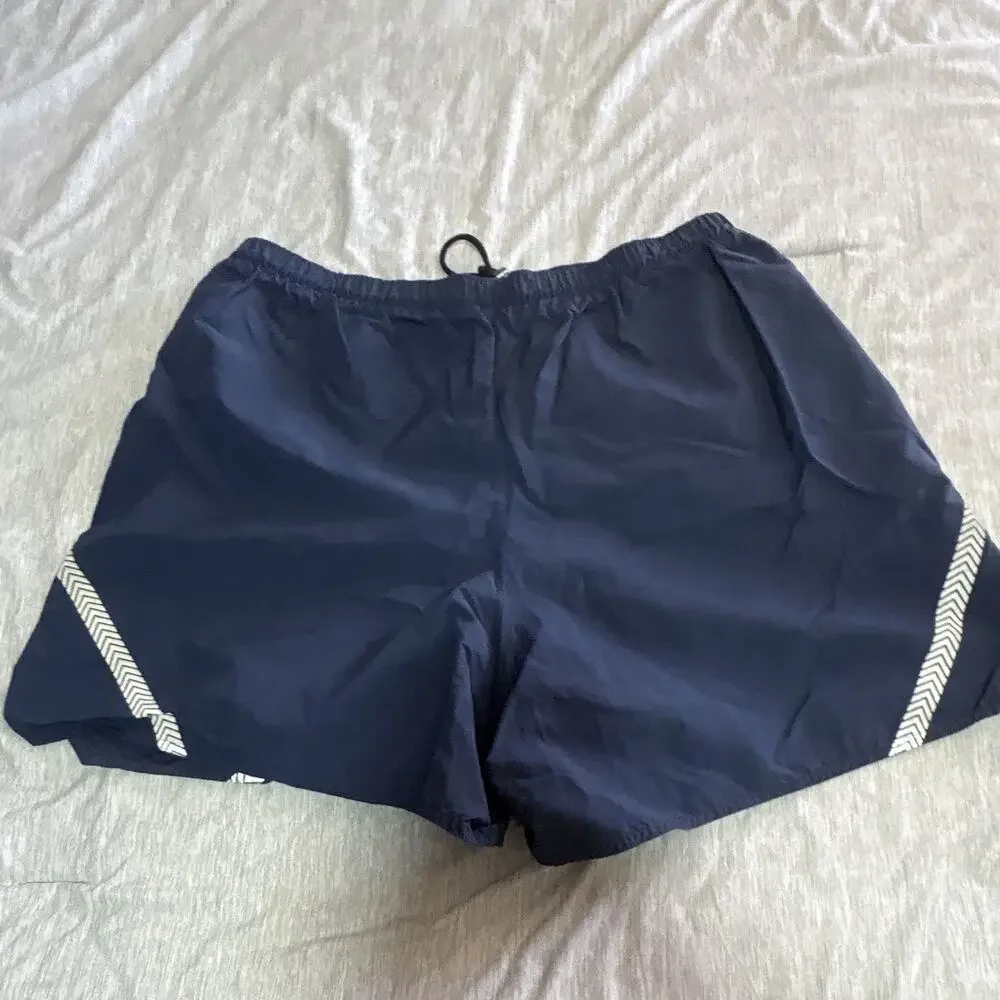 U.S. Air Force PT Running Shorts Navy Blue Reflective Trim Lined